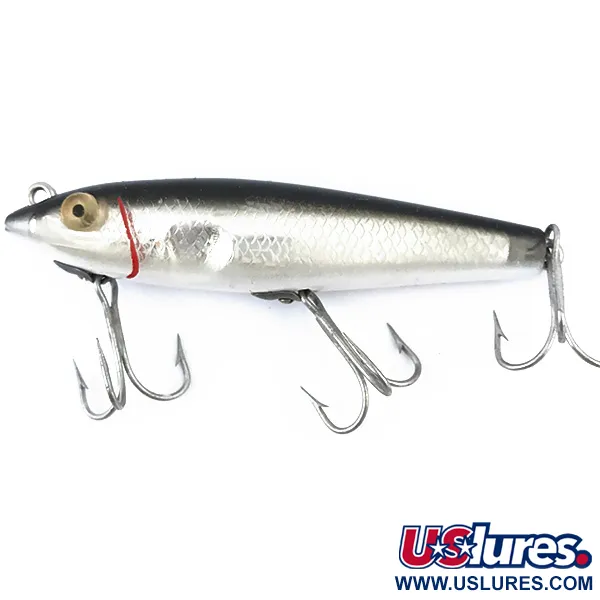 MirrOlure Bass-master model 7M21 Walker, Silver/Svart, 11g, #5020
