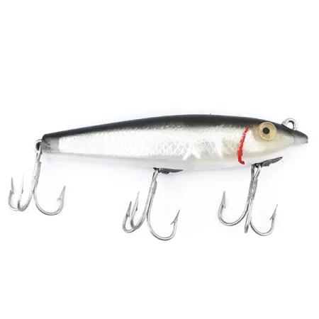 MirrOlure Bass-master model 7M21 Walker, Silver/Svart, 11g, #5020