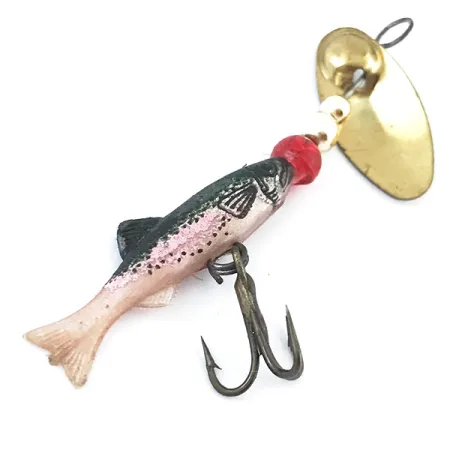 Renosky Sonic Swing Minnow Spinnare, Guld, 2g, Gummikropp, #5034