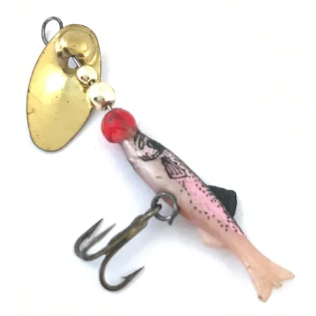 Renosky Sonic Swing Minnow Spinnare, Guld, 2g, Gummikropp, #5034