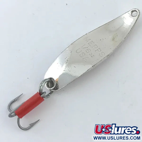 Mepps Syclops 00 Skeddrag, Silver / Röd, 4.5g, S-form, #5038