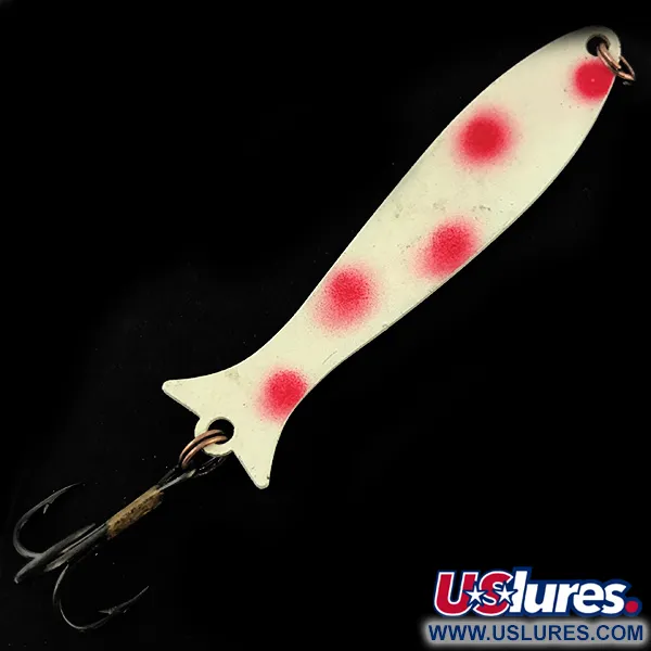 Williams Mooselook wobbler Skeddrag, Vit / Röd, 5g, Fiskstjärt, #5043