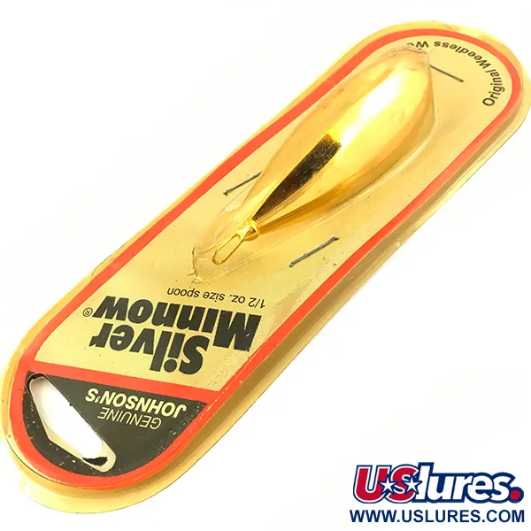 Johnson Weedless Silver Minnow Skeddrag, Guld, 14g, Vasskyddat, #5046