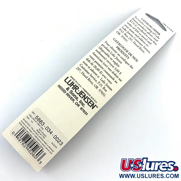 Luhr Jensen Deep Stinger Pilk, Silver / Grön, 21g, #5052