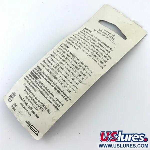 Cotton Cordell CC Spoon Skeddrag, Hamrad nickel, 11g, sjunkande, #5054