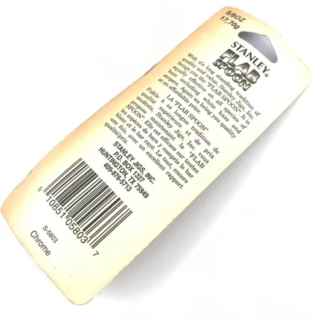 Stanley Flab Spoon Skeddrag, Nickel, 17,7g, Stort Öga, #5055