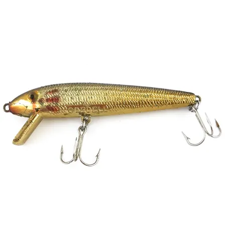 Cotton Cordell Red Fin Wobbler, Guld, 5g, Fjällmönster, #5068