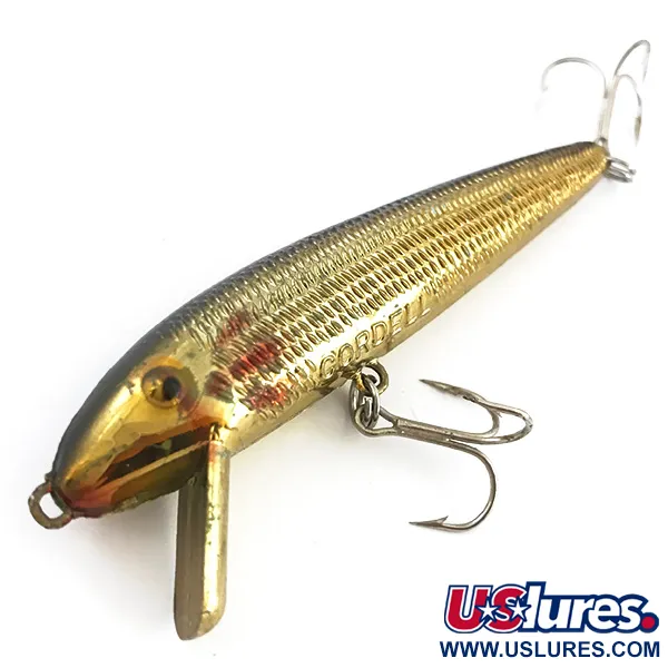 Cotton Cordell Red Fin Wobbler, Guld, 5g, Fjällmönster, #5068