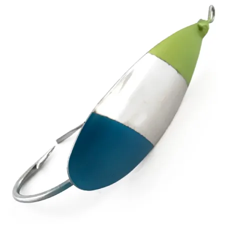 Weedless Johnson Silver Minnow Vasskyddat Skeddrag, Nickel/Blå/Grön, #5078