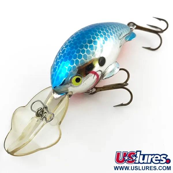 Luhr Jensen Brush Baby Uv Vobbler, Ljusblå/Silver/UV, 12g, #5097