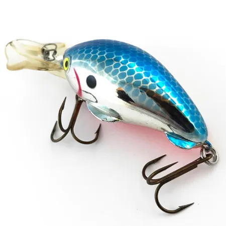 Luhr Jensen Brush Baby Uv Vobbler, Ljusblå/Silver/UV, 12g, #5097