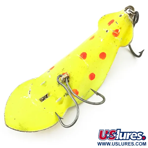 Buck Perry Spoonplug UV Skeddrag, Yellow / Red, 14g, UV-aktiv, #5100