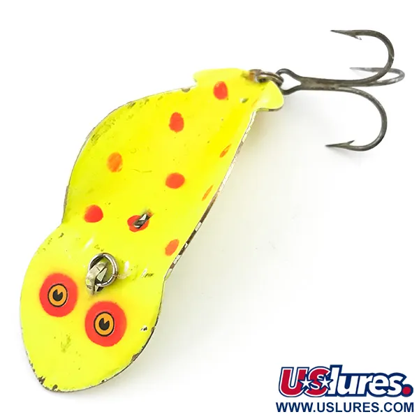 Buck Perry Spoonplug UV Skeddrag, Yellow / Red, 14g, UV-aktiv, #5100