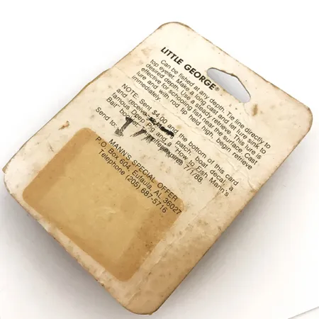 Mann's Bait Little George Tail-spinner, Vit/Nickel, 12g, #5115