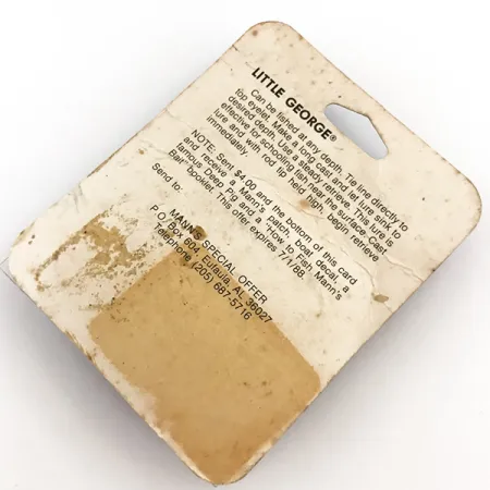 Mann's Bait Little George Tailspinner, Vit/Nickel, 17g, Vintage, #5116