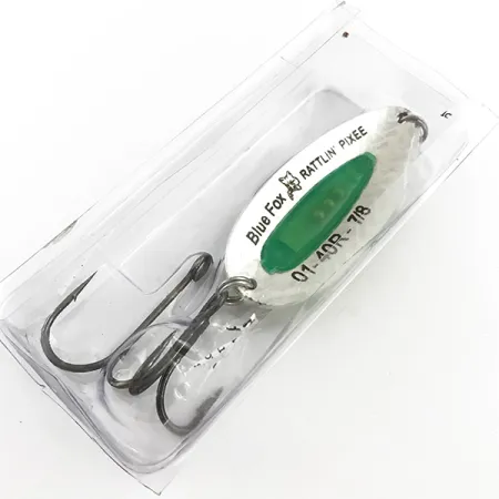 Blue Fox Rattlin Pixee Skeddrag, Rainbow Gold/Grön, 24g, Rassel, #5130