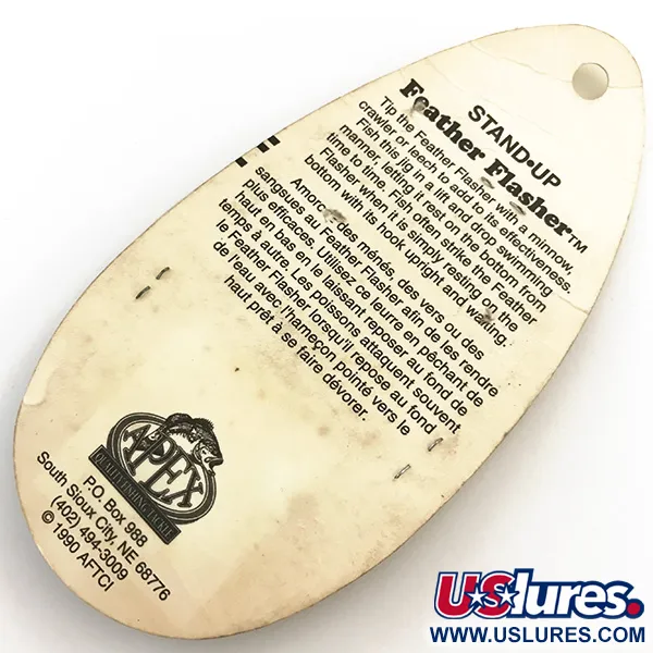 Apex Feather Flasher Jigg, Chartreuse, 7g, Stand-up-skalle, #5134