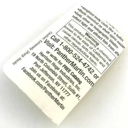 Panther Martin 4 Spinnare, Silver / Blå, 4g, Direktrotation, #5171