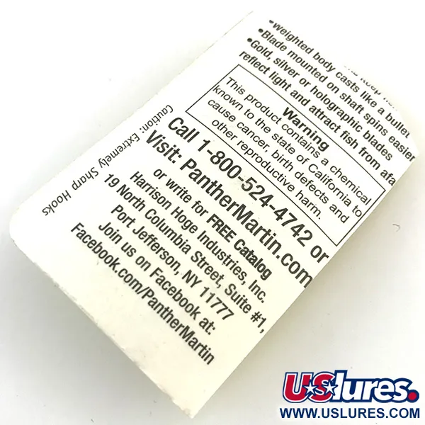 Panther Martin 4 Spinnare, Silver / Blå, 4g, Direktrotation, #5171