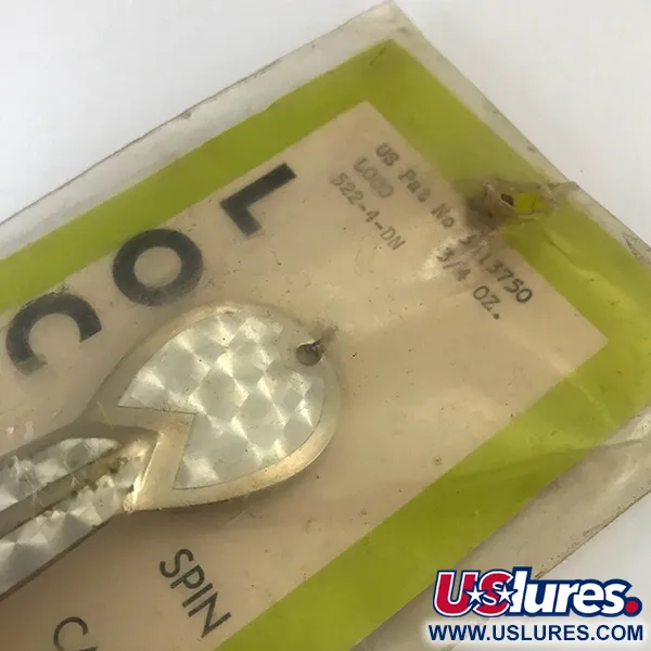 Glen Evans Weedless Loco Skeddrag, Nickel/Hologram/Gul, 19g, #5200