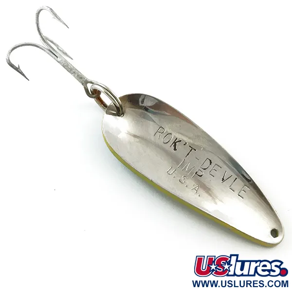 Dardevle Rok't Imp Skeddrag, Yellow / Green / Nickel, 21g, #5222