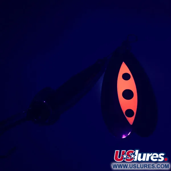 Luhr Jensen Les Davis Bolo UV Spinnare, Nickel/Röd, 14g, UV, #5256