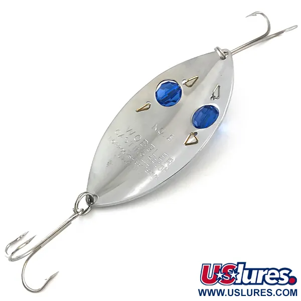 Horrocks-Ibbotson Wobbler Skeddrag, Nickel/Blå, 23g, Pärlor, #5260