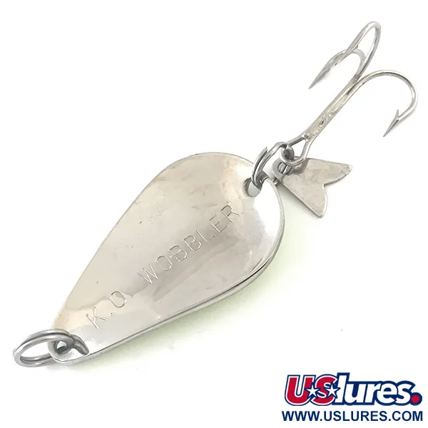 Acme K.O. Wobbler UV Skeddrag, Nickel/Grön, 14g, Sonic Flipper, #5264