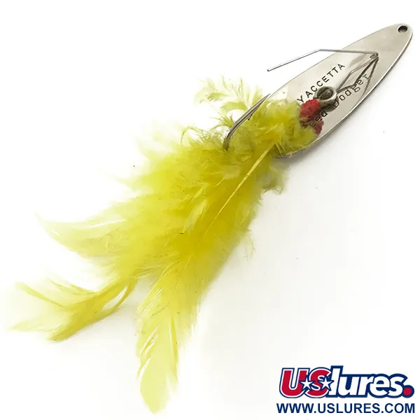 Tony Accetta Weed-Dodger Vassdrag, Nickel/Gul, 10g, Fjädrar, #5284