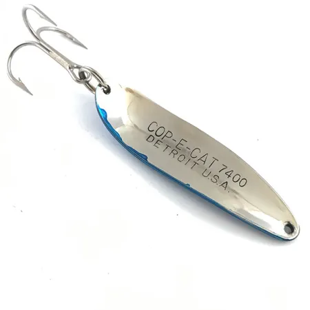 Dardevle Cop-E-Cat 7400 Skeddrag, Nickel/Blå, 14g, Polerad, #5304