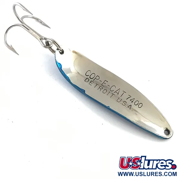 Dardevle Cop-E-Cat 7400 Skeddrag, Nickel/Blå, 14g, Polerad, #5304