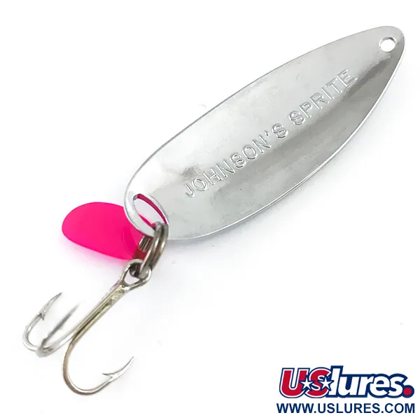 Johnson Sprite Skeddrag, Nickel / Röd, 5g, USA Vintage, #5311