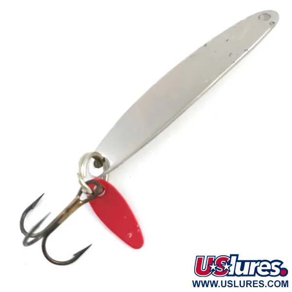 Bay de Noc Swedish Pimple Pirk, Nickel / Röd, 6g, #5313