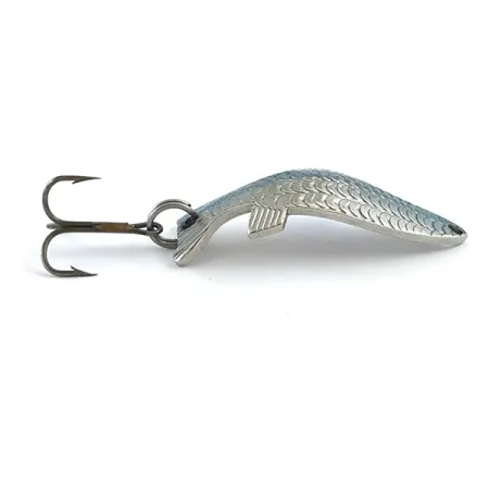 Thomas Fighting fish Skeddrag, Nickel / Blå, 7g, Fjällmönster, #5326