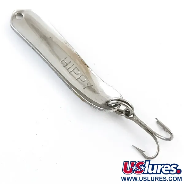 Acme Hippy Skeddrag, White / Nickel / Red, 4g, Präglad Nickel, #5332