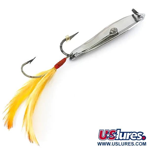 Crippled Alewive CRIPPLED ALEWIVE Vasskyddat Skeddrag, Nickel/Gul, 21g, #5371