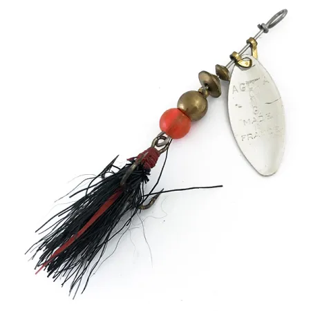 Mepps Aglia Long 0 Dressed Spinnare, Silver, 3g, Fjäderkrok, #5374