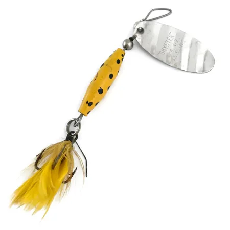 Glen Evans Shyster Spinnare, Nickel / Gul, 7g, Fjädertrekrok, #5382