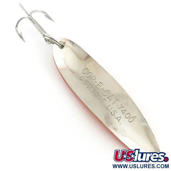 Dardevle Cop-E-Cat 7400 UV Skeddrag, Gul/Orange, 19g, UV-finish, #5389