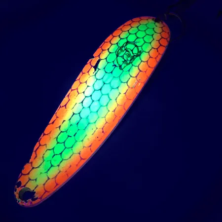 Dardevle Cop-E-Cat 7400 UV Skeddrag, Gul/Orange, 19g, UV-finish, #5389