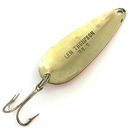 Len Thompson #2, 28g, Röd / Svart / Guld, Skeddrag #5406