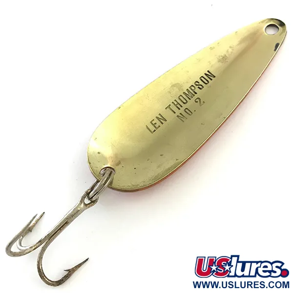 Len Thompson #2, 28g, Röd / Svart / Guld, Skeddrag #5406