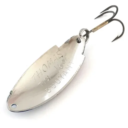Thomas Buoyant Skeddrag, Hammered Nickel / Blue Trout, 5g, USA, #5416