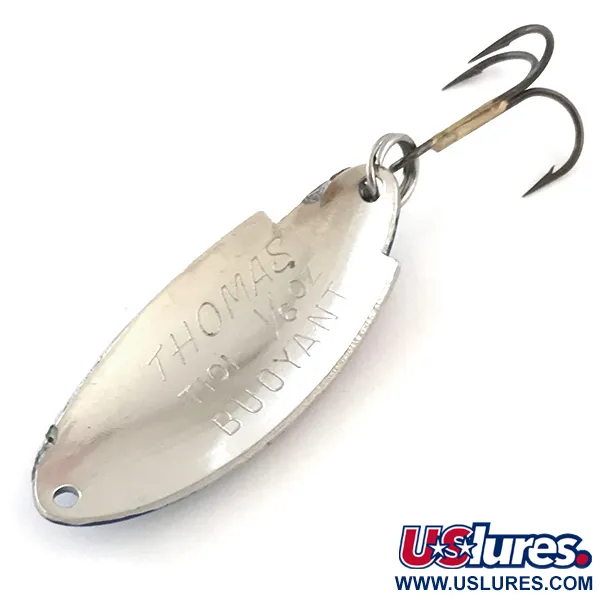 Thomas Buoyant Skeddrag, Hammered Nickel / Blue Trout, 5g, USA, #5416