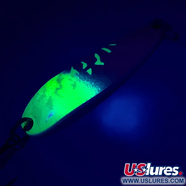 Luhr Jensen Krocodile Die #4 Skeddrag, White Pearl/Green, 19g, #5417