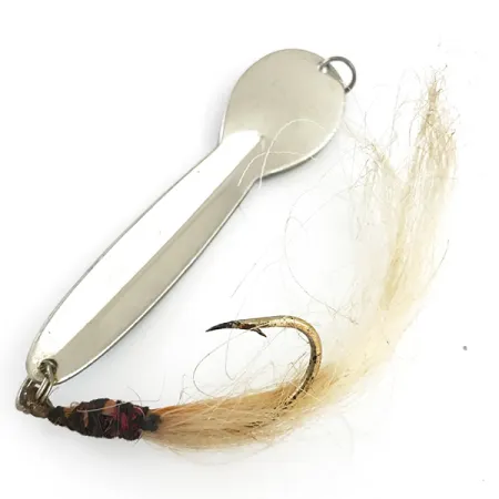 Glen Evans Loco 5 Skeddrag, Hamrad Nickel/Blå, 28g, Enkelkrok, #5549