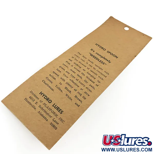 Hydro Lures Weedless Hydro Spoon Skeddrag, Gray/Black, 14g, #5550