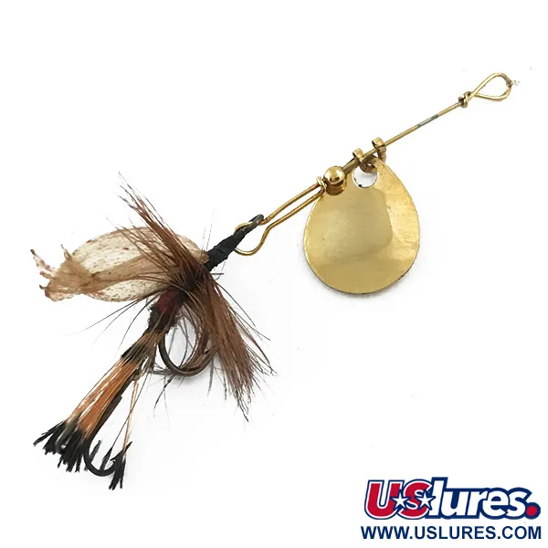 Joe's Flies Spinnare, Guld, 1g, Fjädertrailer, #5562