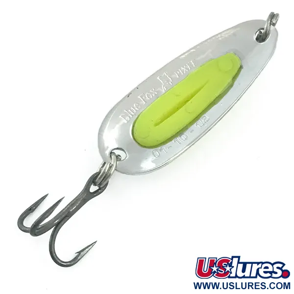Blue Fox Pixee UV Skeddrag, Nickel/Gul, 4.5g, UV-Glow, #5576