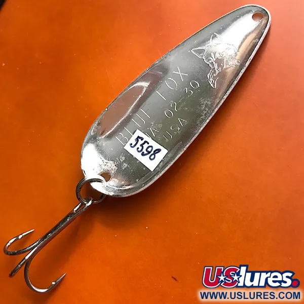 Blue Fox Strobe Aqua Skeddrag, Trout / Nickel, 10g, Vintage, #5598